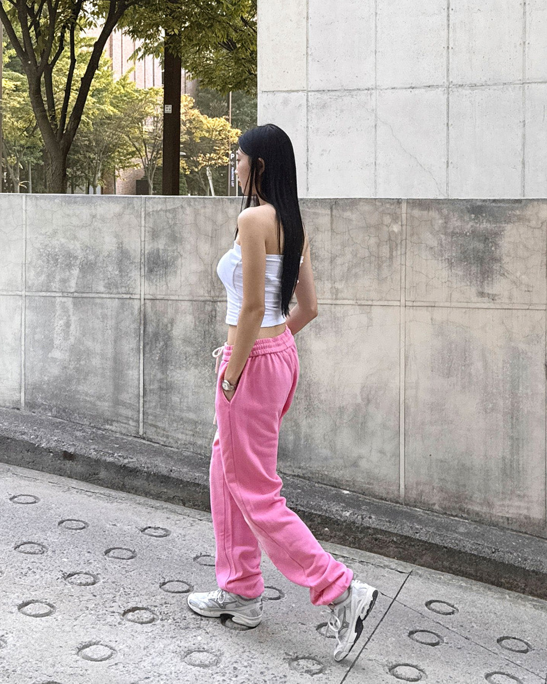 Washed Loose-Fit Cotton Jogger Pants