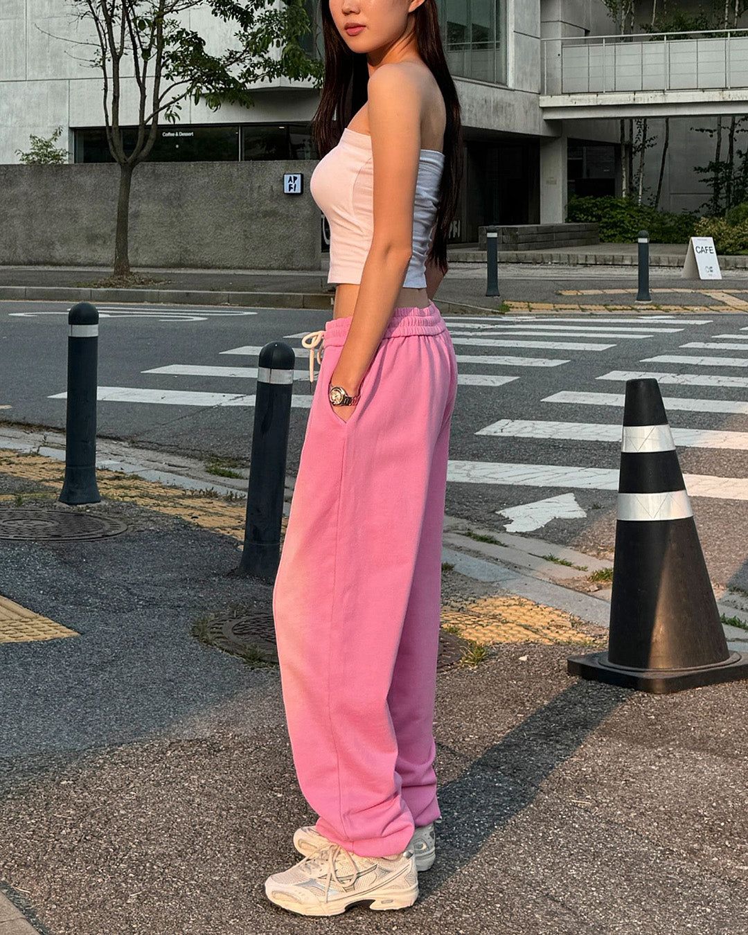 Washed Loose-Fit Cotton Jogger Pants