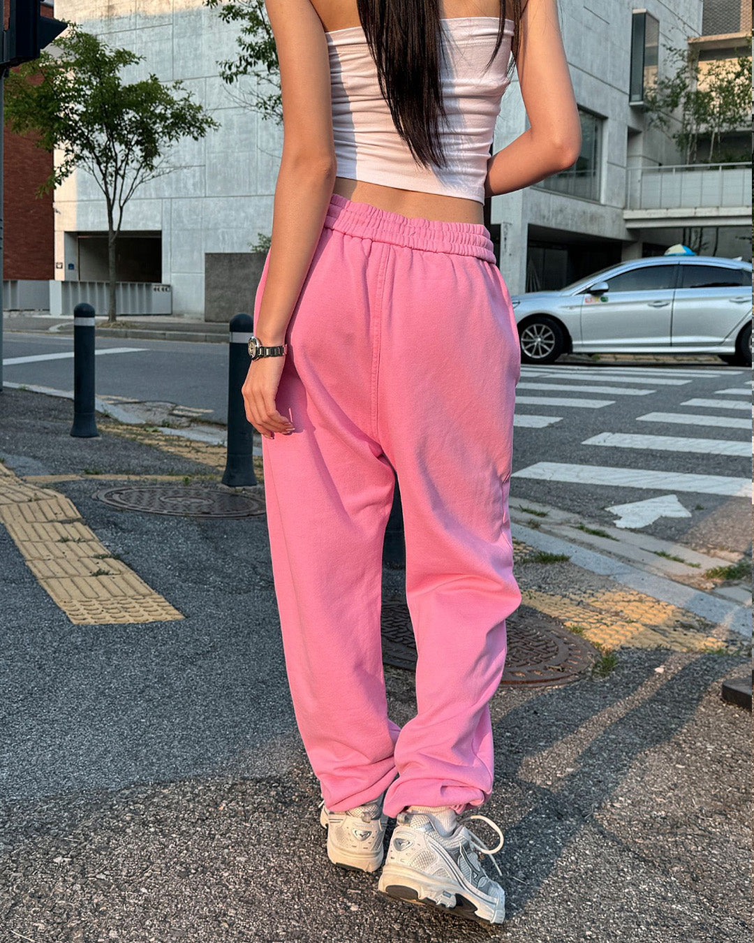 Washed Loose-Fit Cotton Jogger Pants