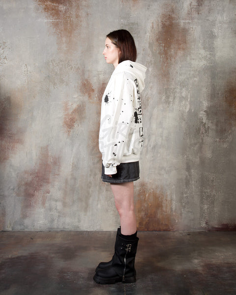 Paint Splatter Graphic Oversized Hoodie