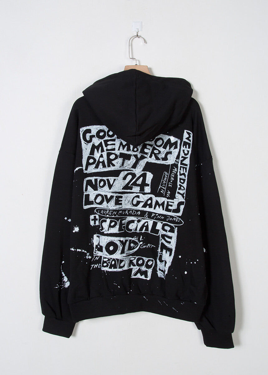 Paint Splatter Graphic Oversized Hoodie