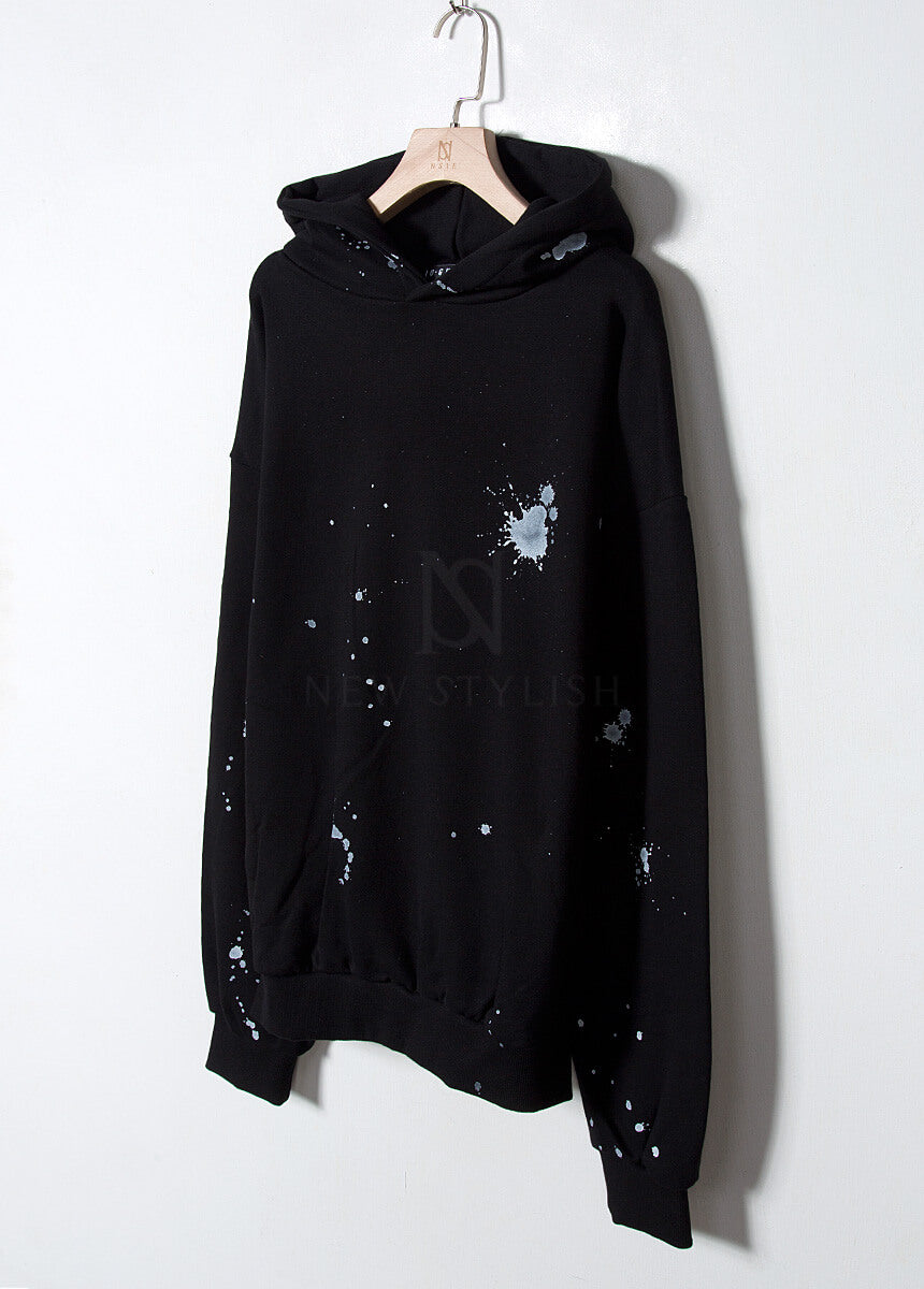 Paint Splatter Graphic Oversized Hoodie
