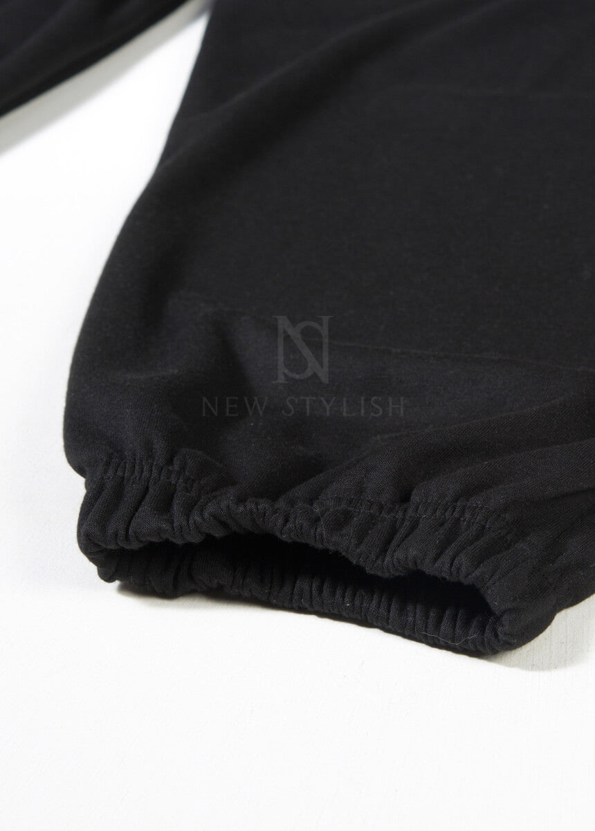 Vintage Chain Graphic Wide-Leg Jogger Pants
