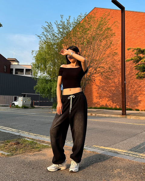 Washed Loose-Fit Cotton Jogger Pants