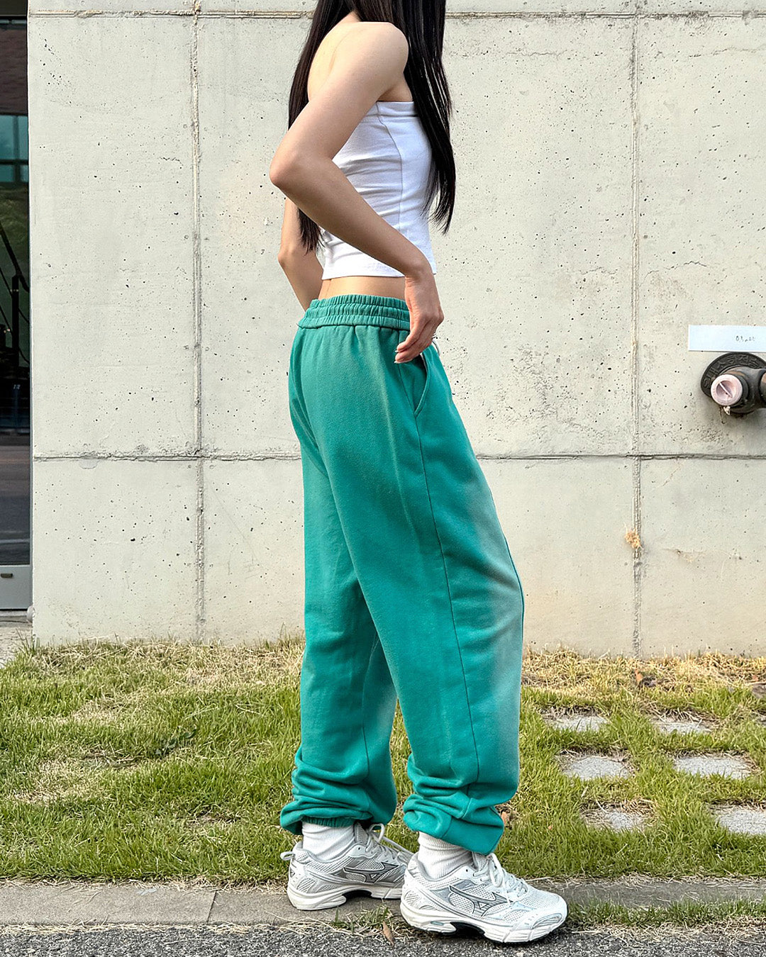 Washed Loose-Fit Cotton Jogger Pants