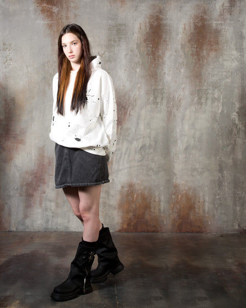 Paint Splatter Graphic Oversized Hoodie