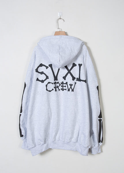 Bone Skeleton Graphic Oversized Hoodie
