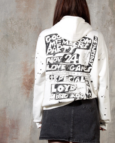 Paint Splatter Graphic Oversized Hoodie