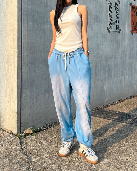 Washed Loose-Fit Cotton Jogger Pants