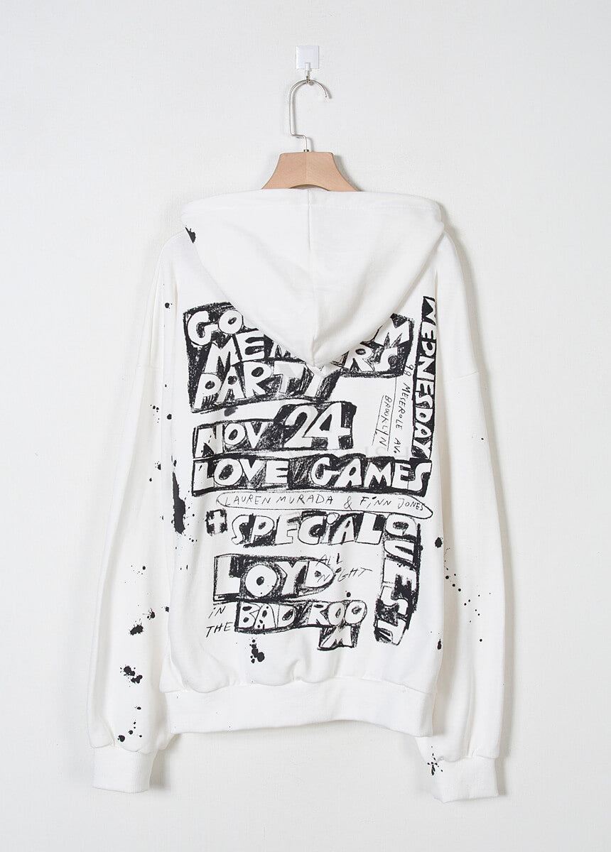 Paint Splatter Graphic Oversized Hoodie