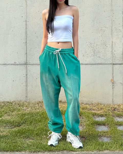 Washed Loose-Fit Cotton Jogger Pants