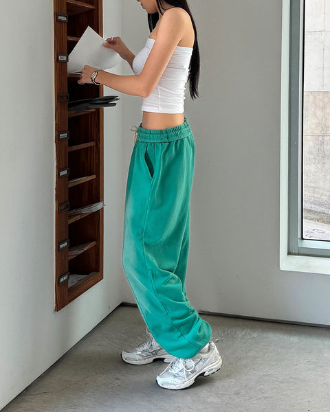 Washed Loose-Fit Cotton Jogger Pants