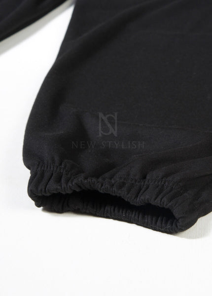 Vintage Chain Graphic Wide-Leg Jogger Pants