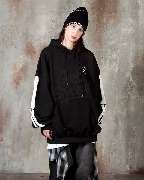 Bone Skeleton Graphic Oversized Hoodie