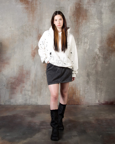 Paint Splatter Graphic Oversized Hoodie